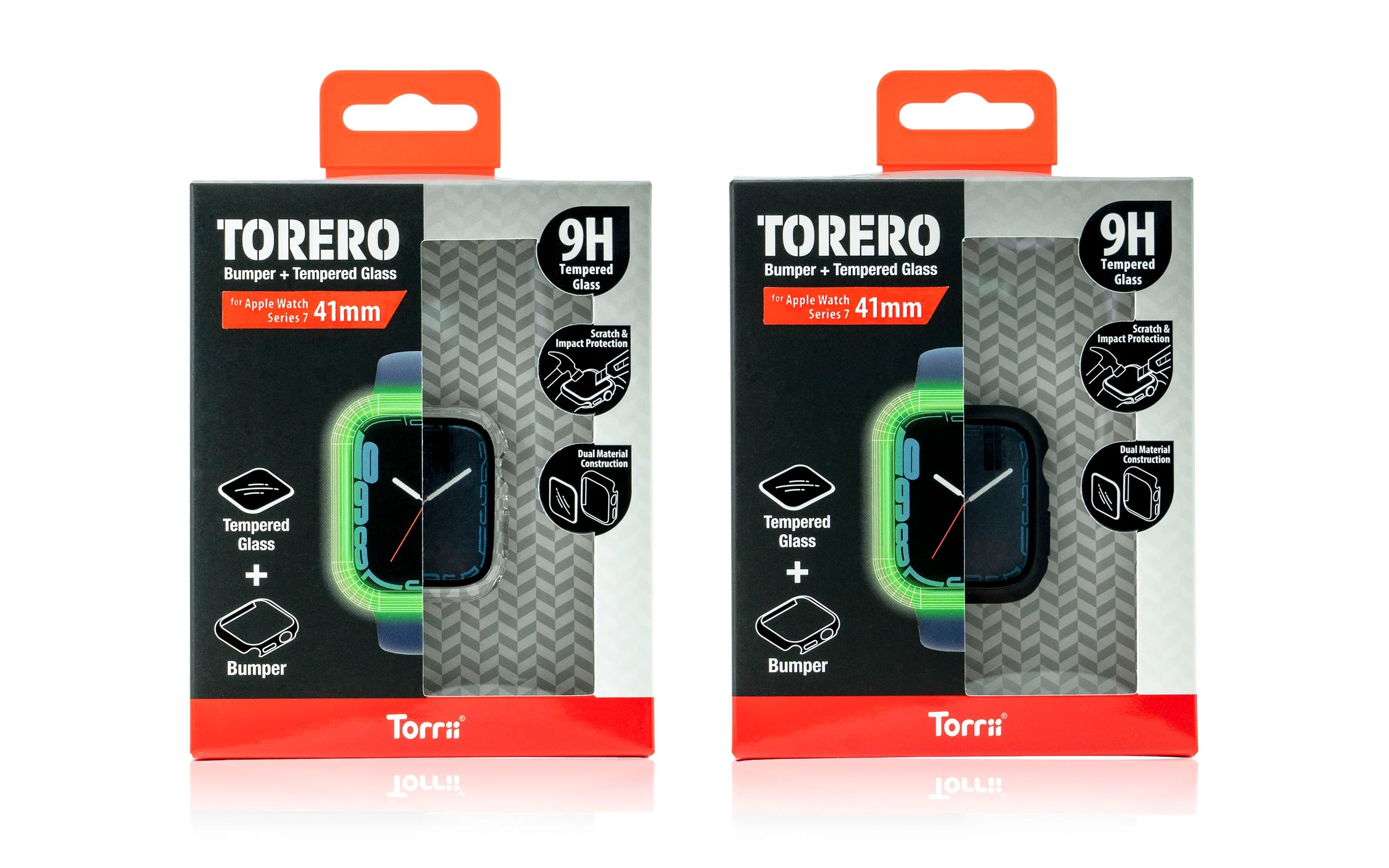Torrii Torero Bumper Case With Screen Protector For Apple Watch 40 - 41mm Clear - Tashqila Torrii Torero Bumper Case With Screen Protector For Apple Watch 40 - 41mm Clear - Tashqila